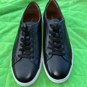 MENS NEW REPUBLIC black leather shoes SZ 12